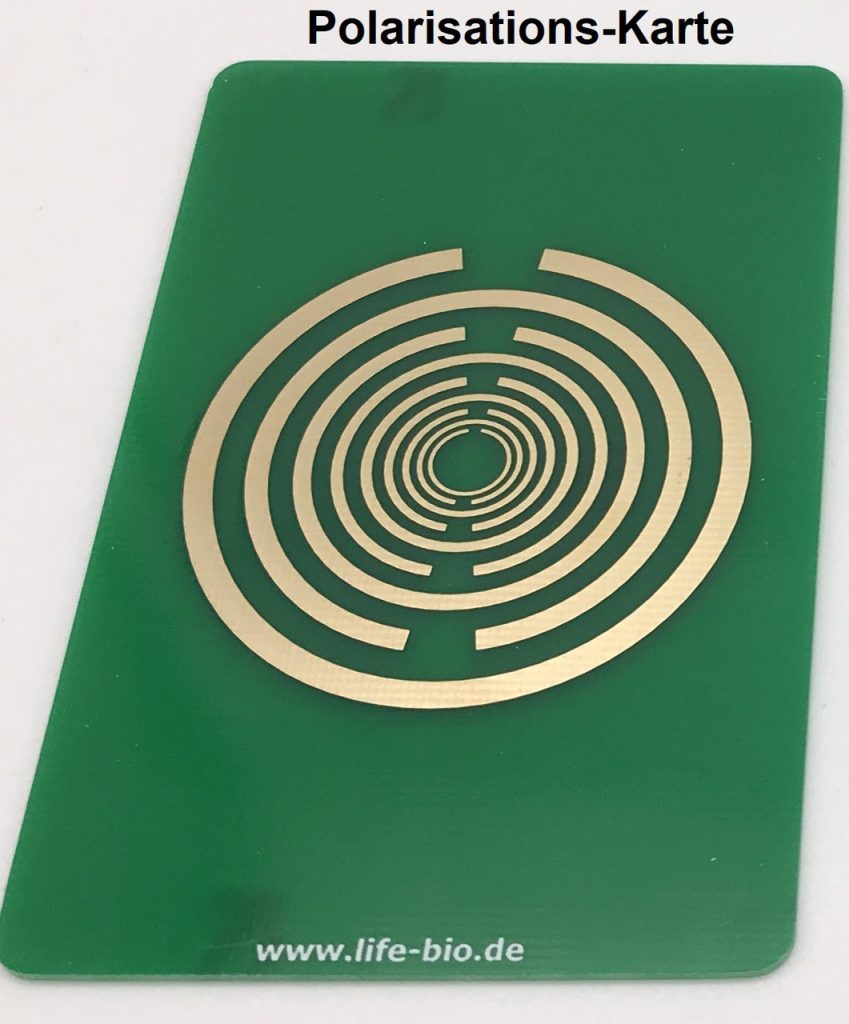 Energiekarte Polari 5G | mit Hologramm-Lichtresonanz-Programmierung | Elektrosmog-Schutz | 5G Strahlenschutz | Harmonisierung | Handy-EMF-5G-Chips