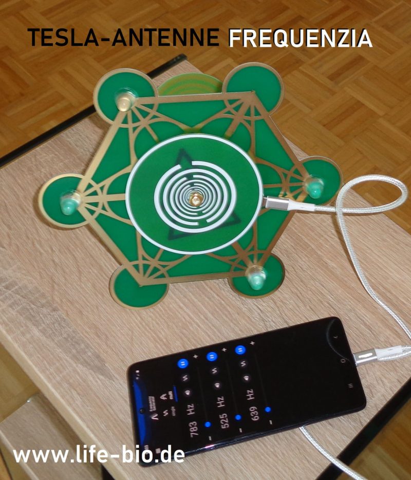 Teslaantenne Frequenzia | Strahlenfrei Wohnen | EMF-Schutz 5G | Hausharmoniesierung | Frequenzgerät | Erdstrahlenschutz | Tesla-Antenne