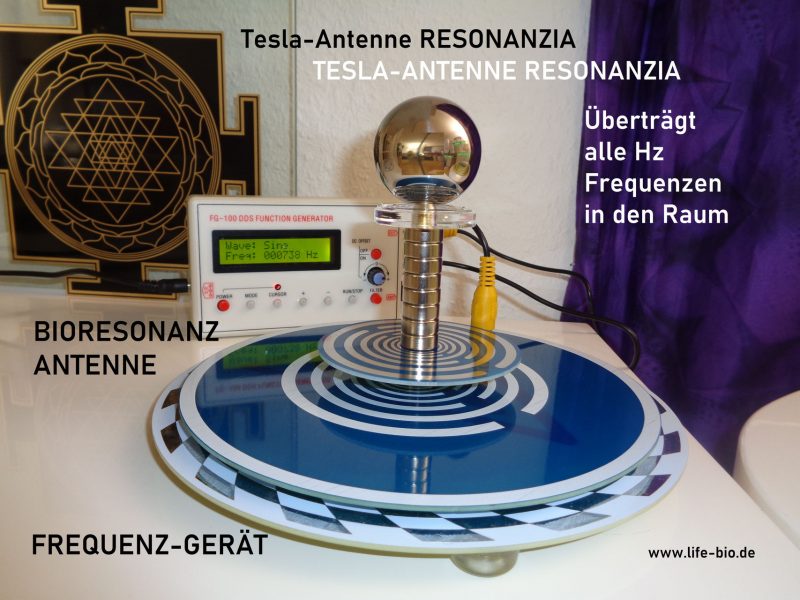 Teslaantenne Resonanzia | Strahlenfrei Wohnen | EMF-Schutz 5G | Hausharmoniesierung | Frequenzgerät | Erdstrahlenschutz | Tesla-Antenne