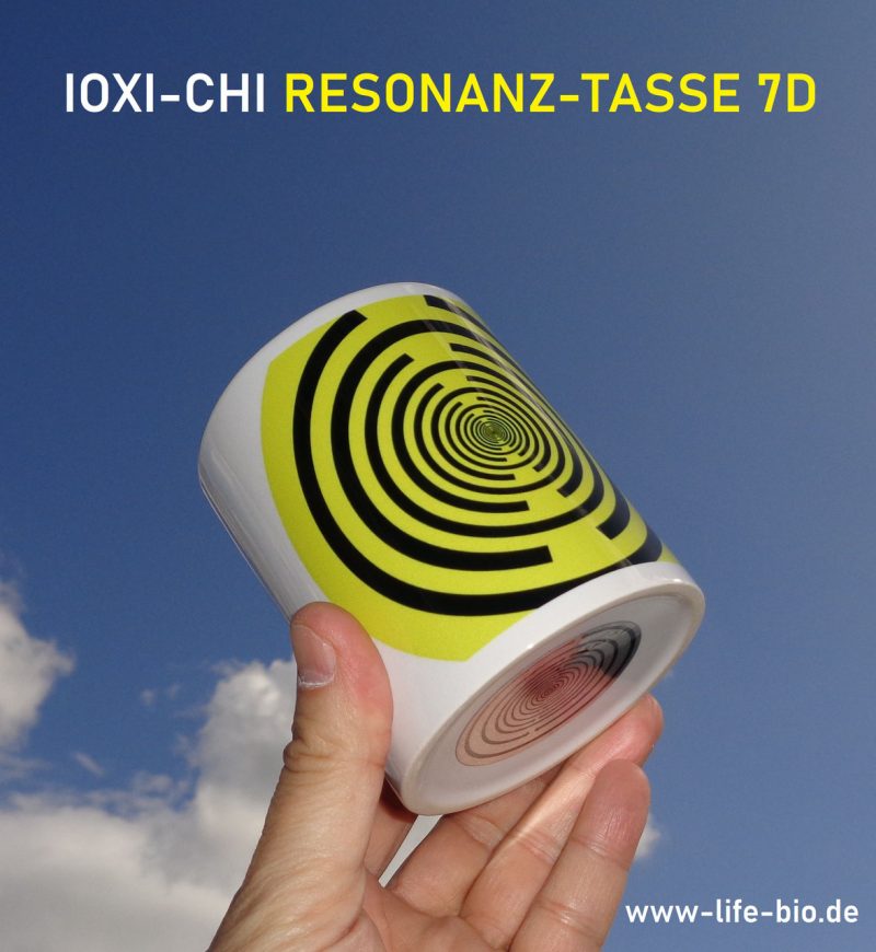 Bioresonanz-Tasse | IOXI-CHI| Lebensfeld-Konverter | Frequenzgerät | Hausharmonisierung | MWO-Ring-Symbol