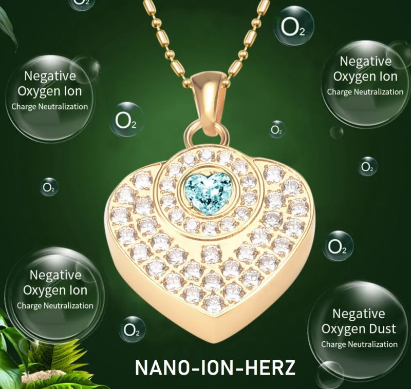 Nano-Ion-Herz-Anhänger | Energieanhänger | Aura-Schutz | Harmonisierung | Elektrosmog-Schutz