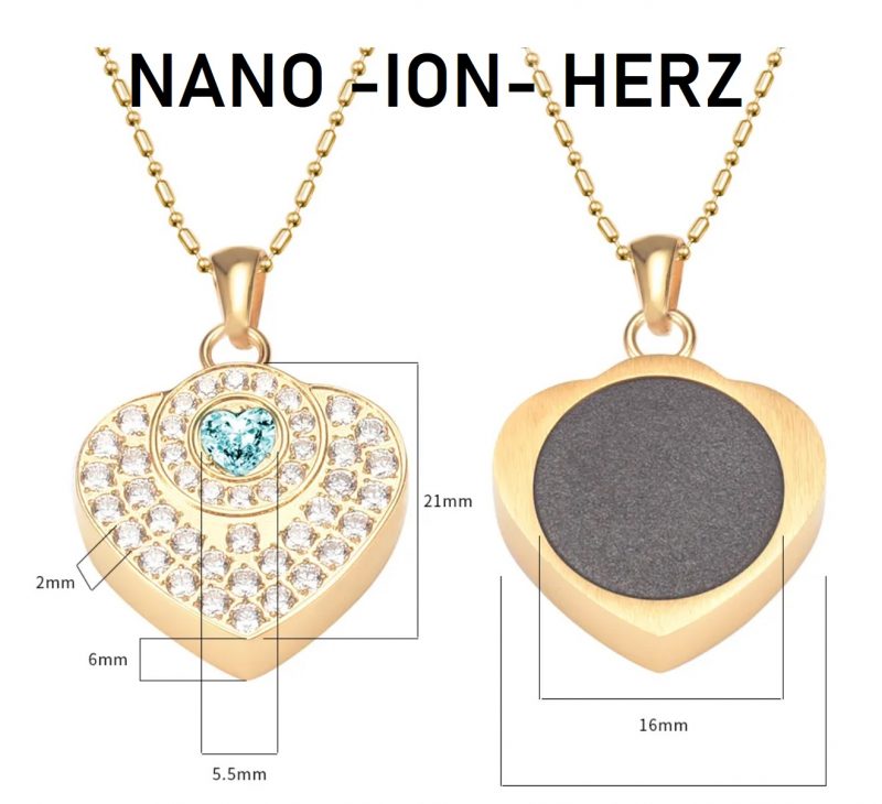 Nano-Ion-Herz-Anhänger | Energieanhänger | Aura-Schutz | Harmonisierung | Elektrosmog-Schutz