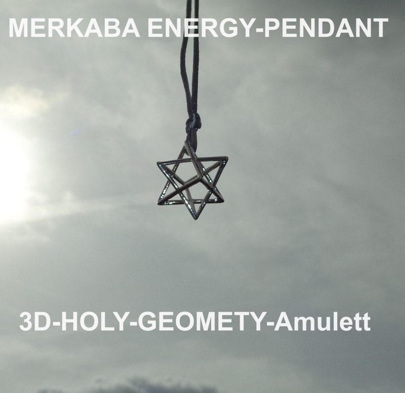 Merkaba-Anhänger 3D | Heilige Geometrie | Aura-Schutz | Energie-Anhänger
