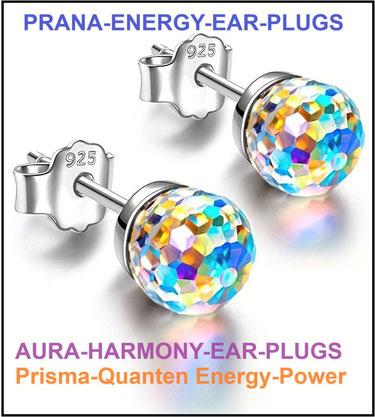 Prana-Chi Energie Ohrstecker | Biophotonen | Bioresonanz | Aurareinigung | Biofeld-Konverter | Stirnchakra