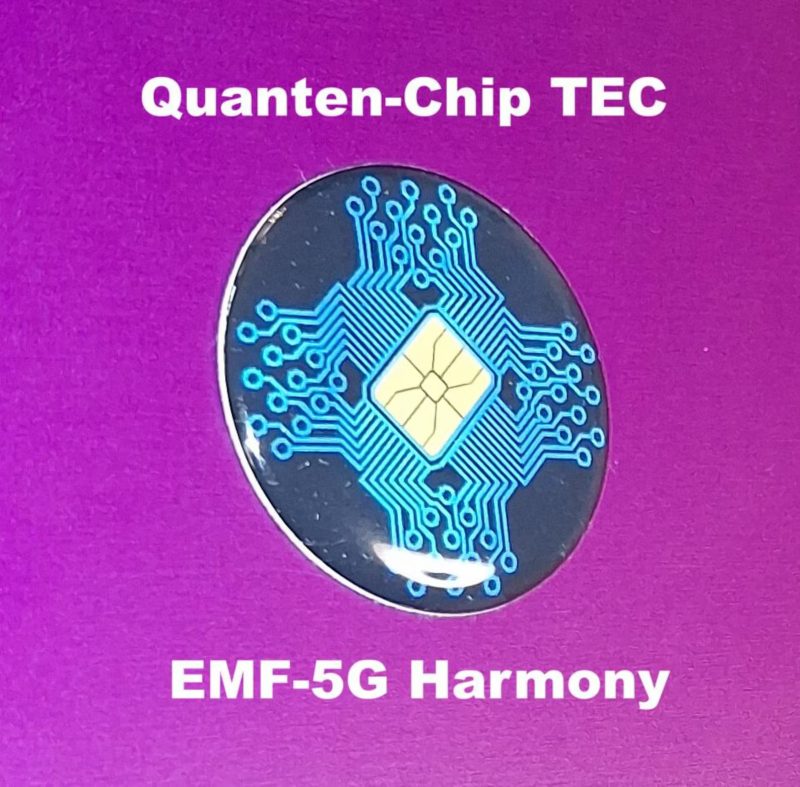 EMF Handy-Chip Aura-Harmonie | mit Hologramm-Lichtresonanz-Programmierung | Elektrosmog-Schutz | 5G Strahlenschutz | Harmonisierung | Handy-EMF-5G-Chips