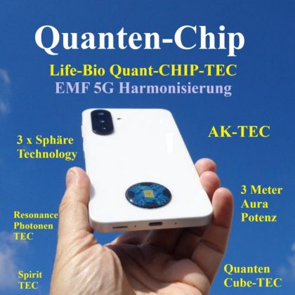 EMF Handy-Chip Aura-Harmonie | mit Hologramm-Lichtresonanz-Programmierung | Elektrosmog-Schutz | 5G Strahlenschutz | Harmonisierung | Handy-EMF-5G-Chips