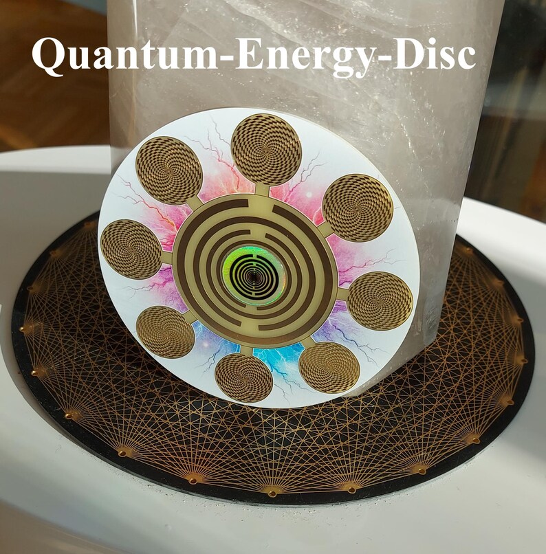 Cosmic-Healy-Energy-Scheibe | Skalarwellen Radionik 8Vortex Geometry holy Energy-Quanten Resonanz Harmony +150Hz Frequenz Qantum Holo chip Akasha