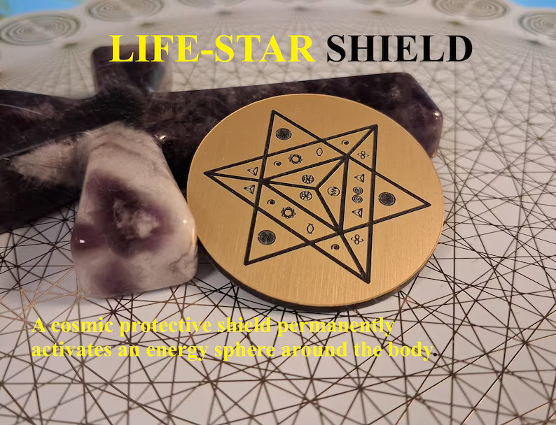 Life Star Shield | mit Aura-Harmonie | Elektrosmog-Schutz | 5G Strahlenschutz | Harmonisierung | EMF Handy-Shield