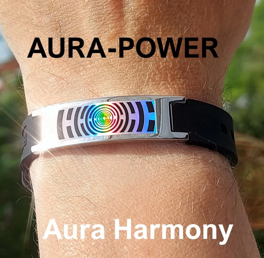 Aura Power Energie Nano-Ion-Armband | Energieanhänger | Aura-Schutz | Harmonisierung | Elektrosmog-Schutz